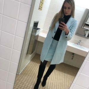 White House Black Market Ice Blue Suit